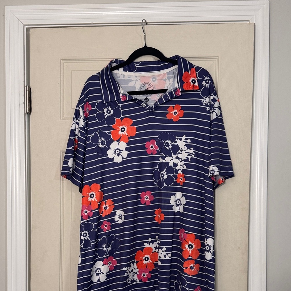 Floral Navy Button Down Shirt